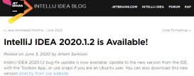 支持 Java 14 之后，Java 开发工具 IntelliJ IDEA 2020.1.2 发布