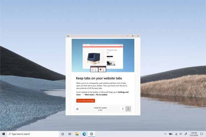 微软 Windows 10将添加 “设备用法”提示功能，以帮助小白用户使用电脑
