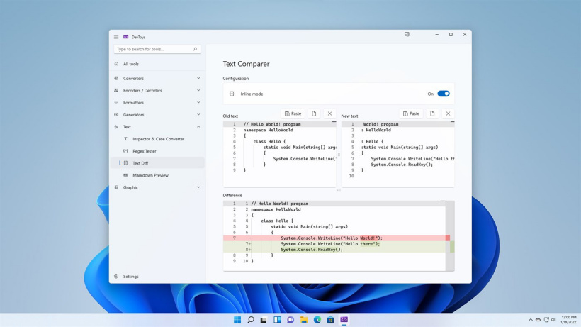 微软发布 DevToys 免费工具集：面向开发者的 PowerToys，全新 Windows 11 设计